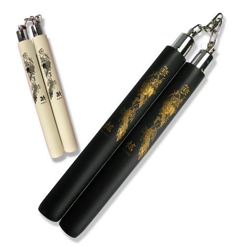 Fury Fight Gear Ball Bearing Rubber Nunchucks